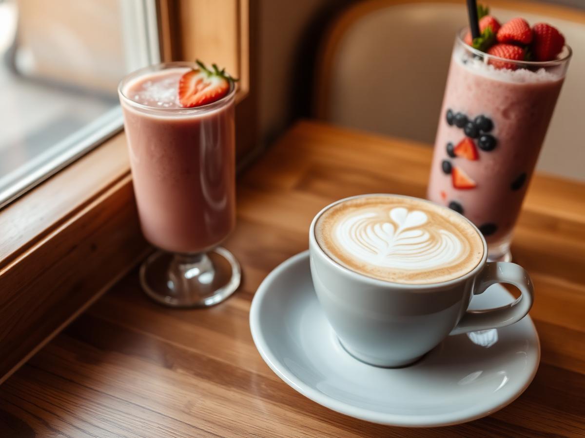 Barista coffee and smoothie