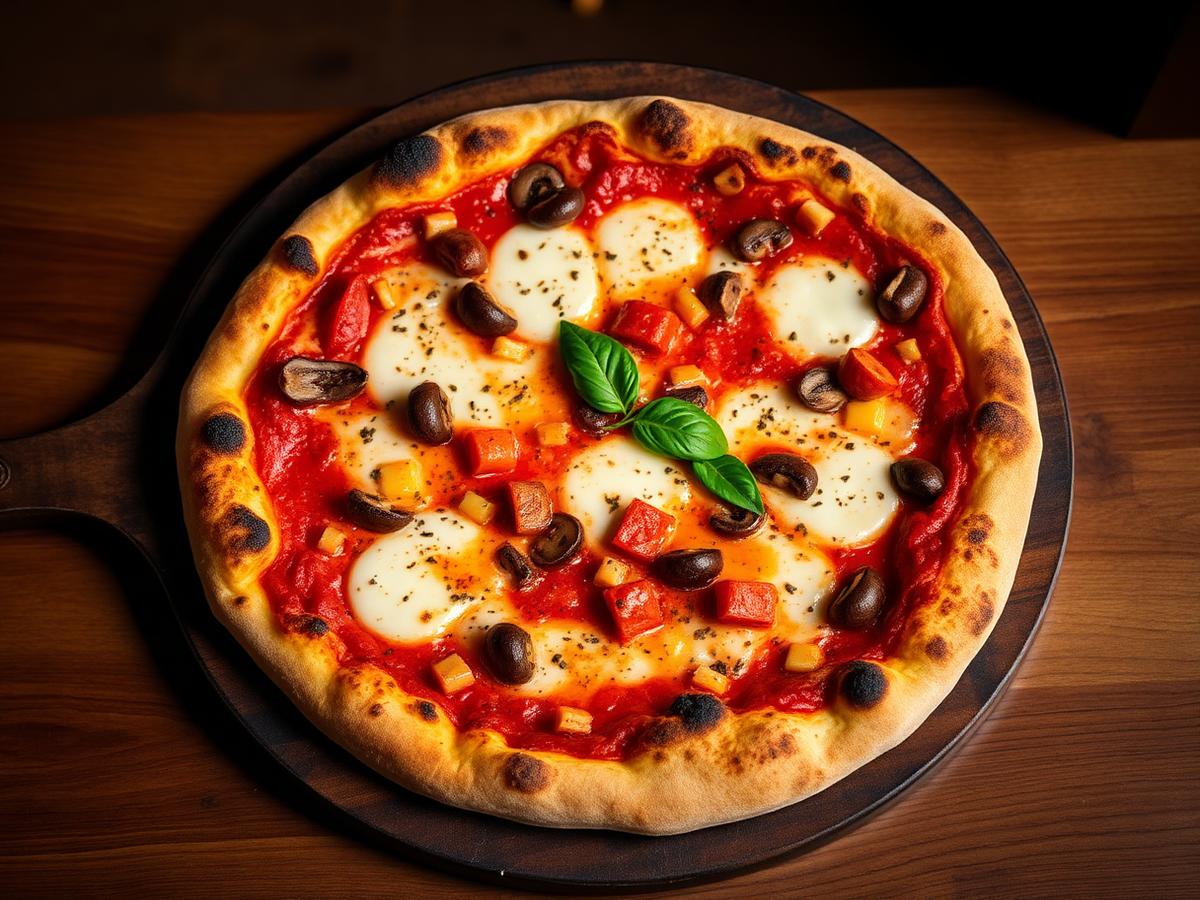 Wood-fired pizza